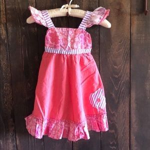 Jelly The Pug Coral Tallulah Dress